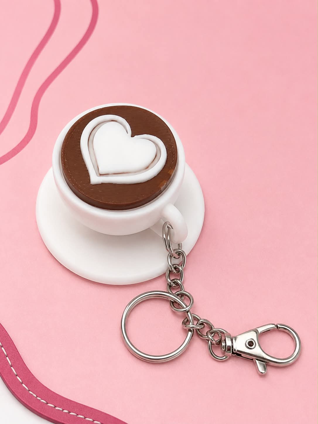 ☕ Coffee Cup Clicker Keychain