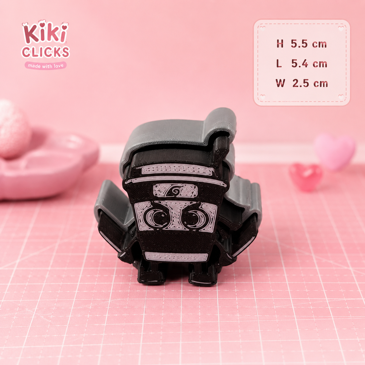 ☕ Cappuccino Assassino Clicker Fidget | 3D Printed Brain Rot Toy