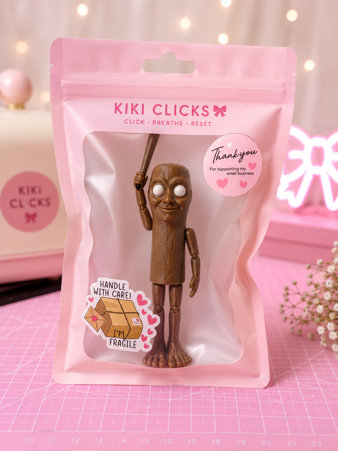 🪵Tung Tung Tung Sahur Articulated Figure | 3D Printed Brain Rot Toy
