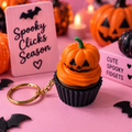 Halloween Cupcake Fidget Keychain