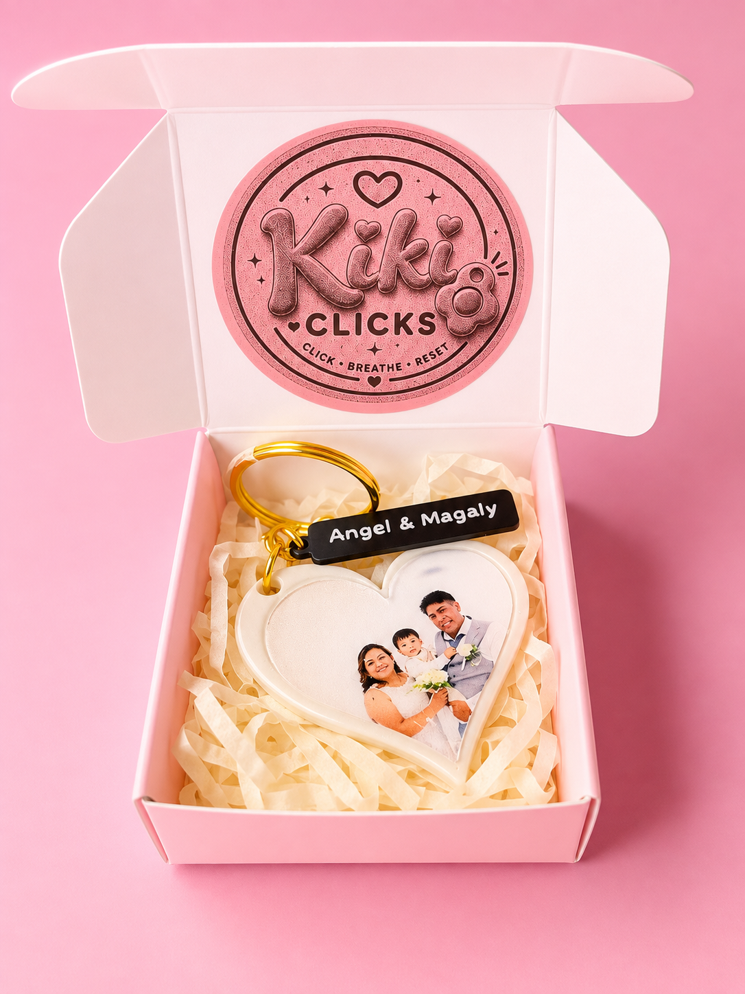 💖 Custom Photo Heart Keychain