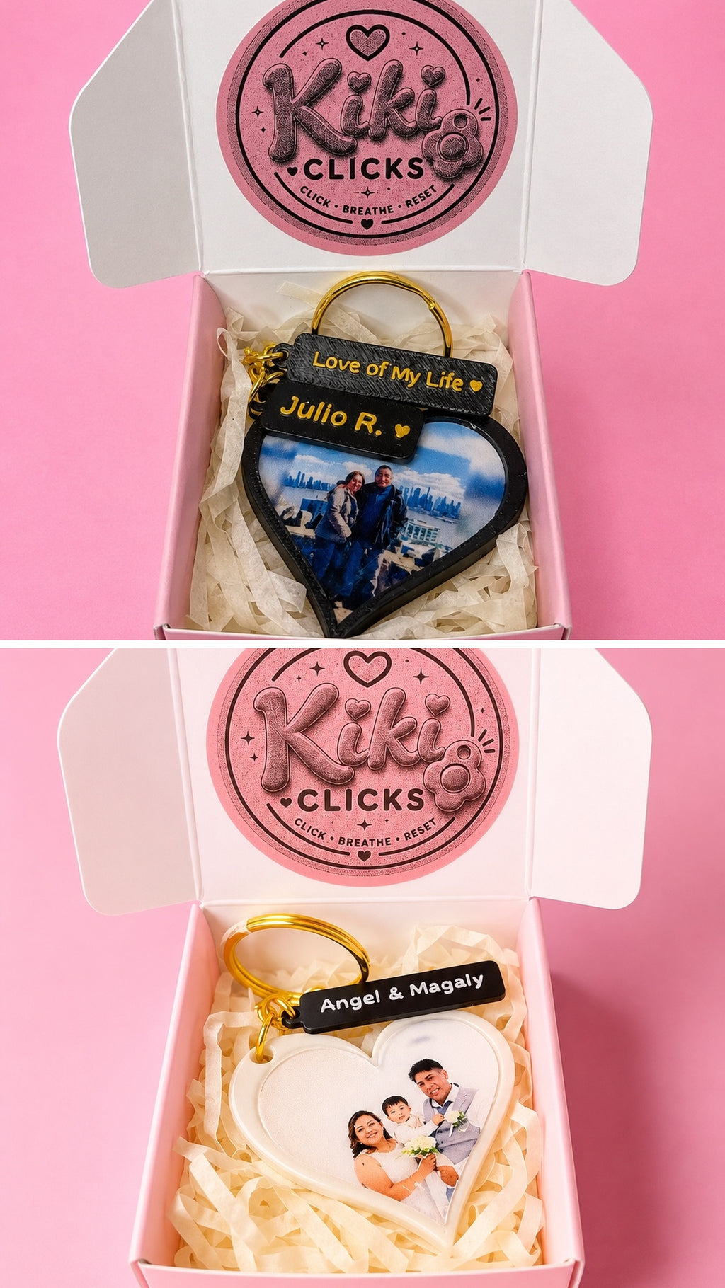 💖 Custom Photo Heart Keychain