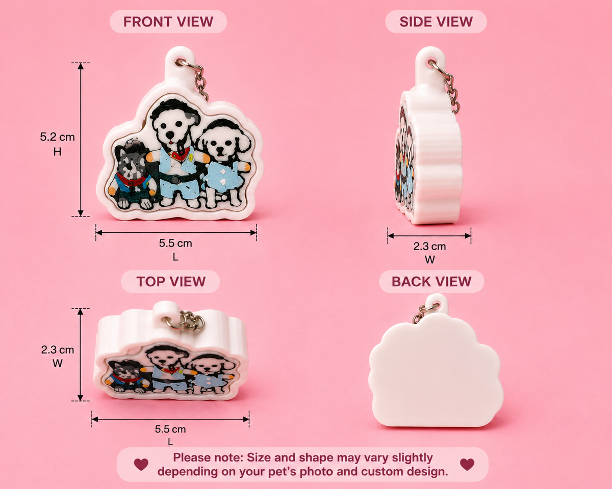 🐶😺 Custom Pet Clicker Keychain